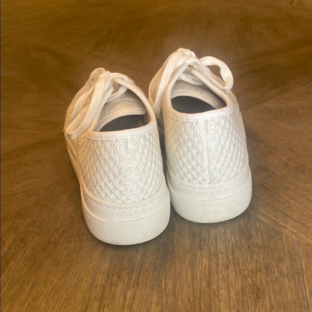 COPY - J Slides White Minimalist Sneakers - Picture 3 of 5